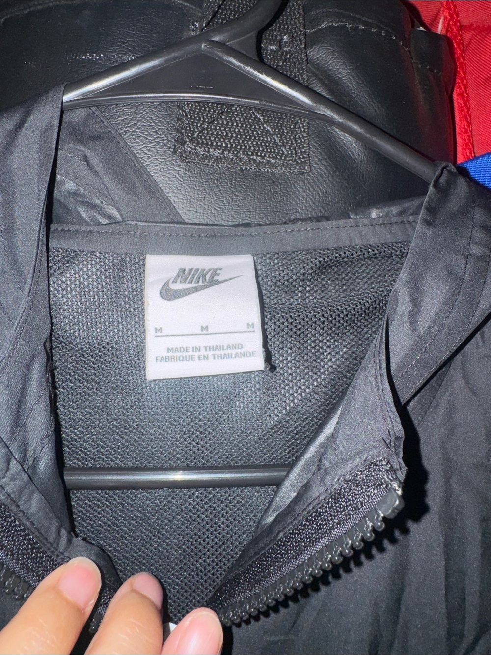 Nike Black Lightweight Hooded Windbreaker
